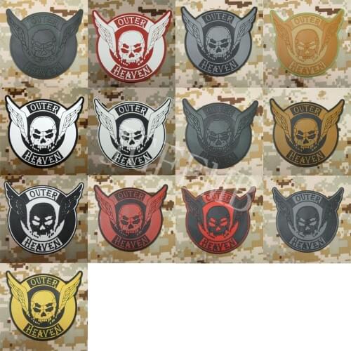 MGS OUTER HEAVEN Special Force Group Tactical Military Morale 3D PVC patch 10.5cm*10cm