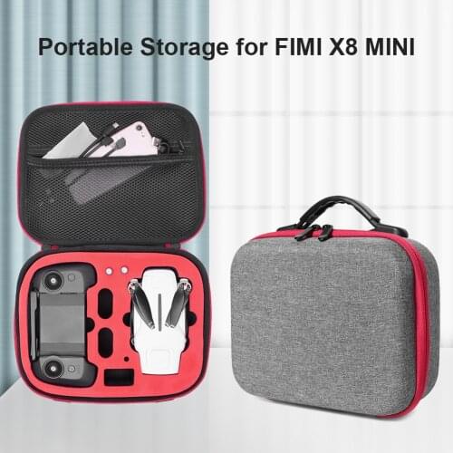 Nylon Drone Storage Pouch Travel Portable Case Carrying Storage Bag for FIMI X8 Mini Drone Remote Control Shockproof Tote Bag