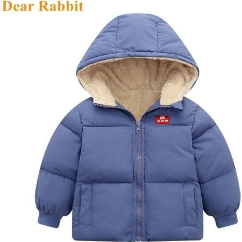 NEW Fleece Winter Parka Kids Jackets For Girls Boys Warm Thick Plus velvet Childrens Coat Baby Outerwear Infant Overcoat autumn
