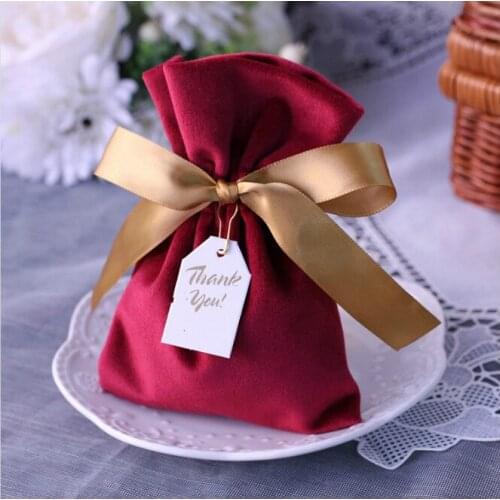 Jewelry bag gift European wedding candy box bridesmaid with hand bag wedding gifts boxs for guests