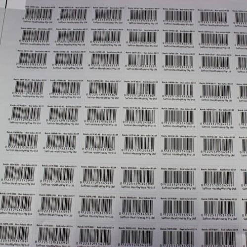 Paper Barcode Sticker with Good Quality