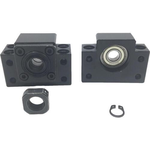 Precision Ball Screw Support BK/BF10/12/15/17/20/25/30/35/40 Bearing seat CNC parts BF12 for RM1204 SFU1605 SFU2005