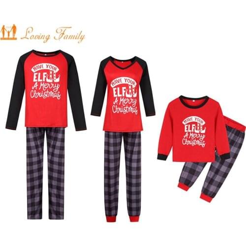 Christmas Pajamas Family Matching Outfits Men Women Clothing Set Mommy Daddy Kids Sleepwear Boy Girl Children Family Clothes Set