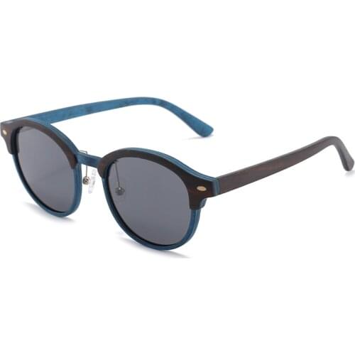 Better For Wood Sunglasses Gift For Men Vintage Designer Wooden Sun Glasses Polarized Women Semi Rimless Classic Shades RB1034