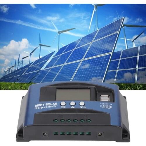 Solar Charger Controller MPPT Photovoltaic Solar Panel LED Street Lighting Control Unit Regulator 12/24V-30A /36/48/60V-100A