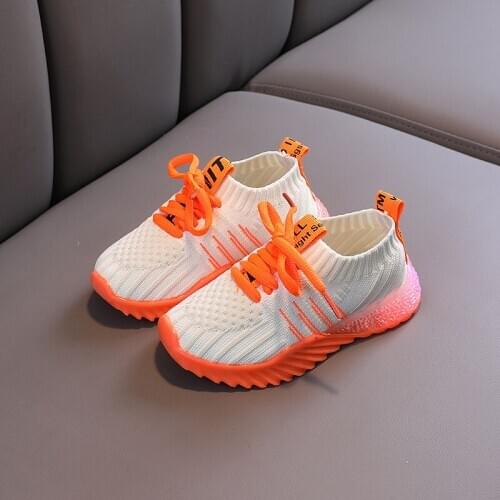 Sport Shoes Led For Girls Sneakers Kids Boys Bebe Toddler Baby Children Shoes With Light Luminous Shining Glowing Sneakers 21-30