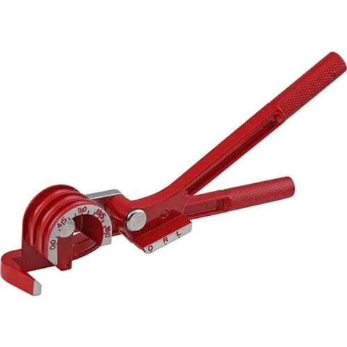 Pipe Bender Copper 3/8 Inch 3-in-1 6mm/8mm/10mm Tool Red Steel 180 Degree