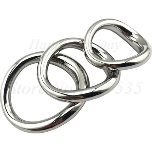 Stainless steel Heavy Ball Stretcher Cock Ring Chastity Device Sex Toy For Men Scrotum Pendant Penis Delayed Ejaculation Trainer