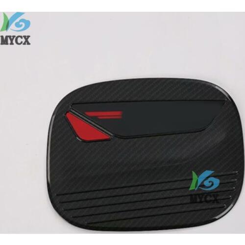 Car styling Fuel Tank Cover Trim For Mazda CX8 CX-8 CX 8 2018 2019 Gas Tank Cap Fuel Cap Sticker Cover Trim Exterior Accessories