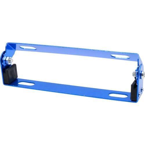 Uxcell Blue Metal Adjustable Angle Motorcycle License Plate Holder Bracket Frame Stand