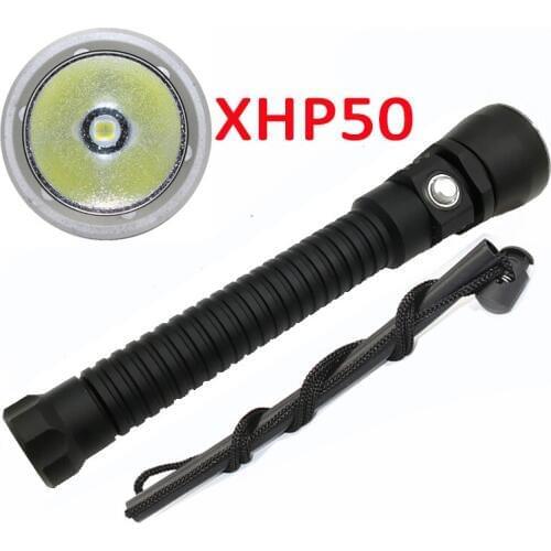Diving Flashlight XHP50 LED 2500Lumens Professional Scuba Diving 100M Outdoor Swimming Torch Light Lamp