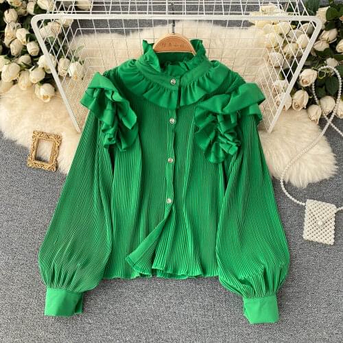 Блузки с воланом WIGADFHK China At AliExpress