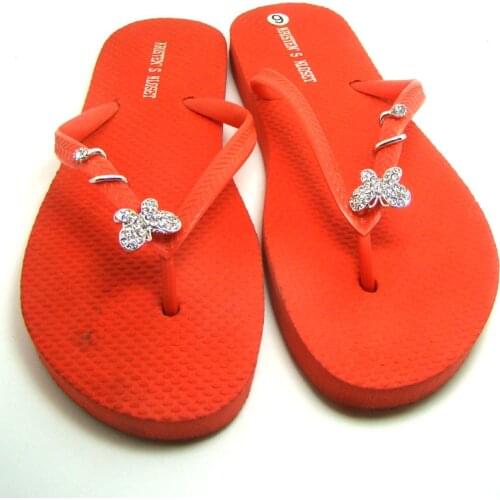 New crystals butterfly Casual Women Flats Sandals summer decoration ornament jewelry accessory 6pairs lot new