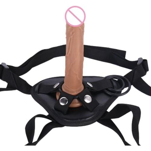 Womens Strap on Dildo Realistic Penis Adjustable Strapon Dildo Sex Toys for Lesbian Women Couples Suction Cup Dildo for Anal