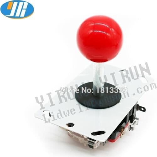 1 Pcs Arcade Joystick 4 Way 8 Way Fistfight JoyStick 10 Colors Ball Replacement With Square Gate
