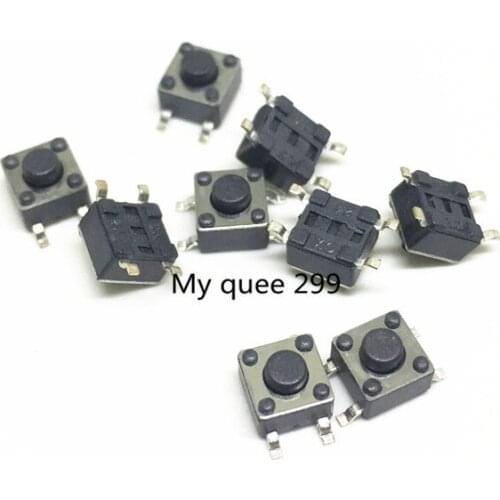 100PCS/LOT 4.5*4.5*3.8MM SMD Tact Switch 4-pin button switch 4.5x4.5x3.8