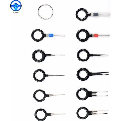 11pcs Terminal Removal Tool Car Electrical Wiring Crimp Connector Pin Extractor Kit Terminal Repair Car Disassembly Tool