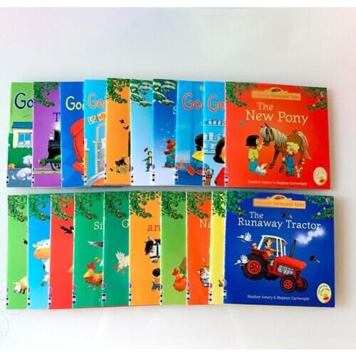 20 Books/Set Children English Story Books Funny Farm Picture Books Primary Students Learning Story Picture Book Early Education