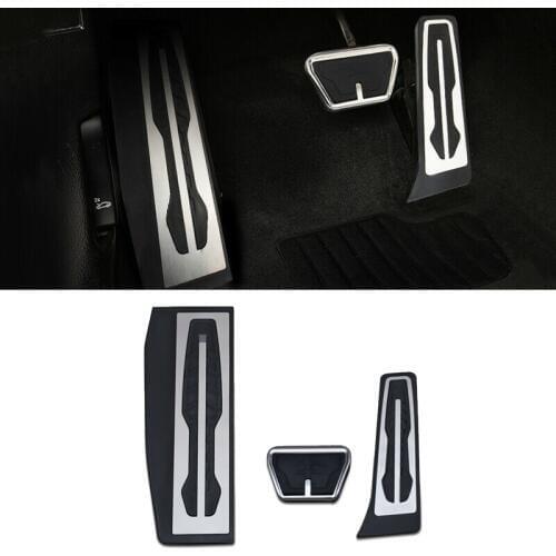 3pcs Car Footrest Brake Gas Pedal Cover For BMW 1 2 3 4 Series F20 F21 F30 F31 F22 F23 F33 F34 F36 LHD Gas Brake Pedal Cover