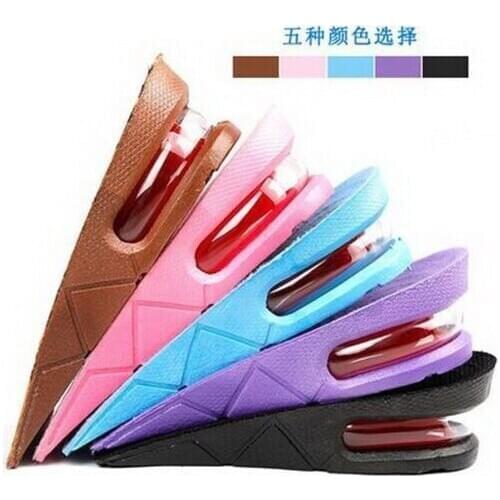 50pair Adjustable 5cm 2 Layer Up Air Cushion Heel Insert Increase Height Lift Men Shoe Insole height increase Shoe Pad new