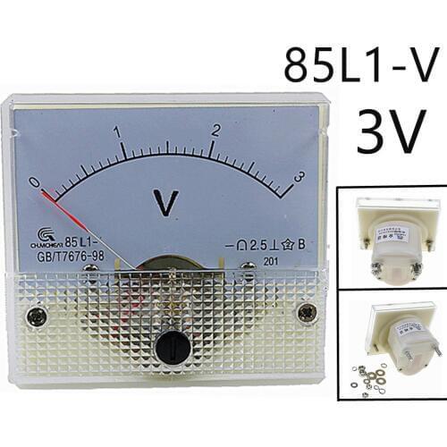 AC Analog Meter Panel 3V Volt meter Ammeters 85L1 0-3V Gauge
