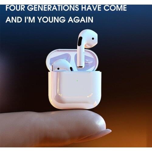 Pro4 Headphones Bluetooth 5.0 Earphone Air Earbuds Sport TWS Wireless Handsfree Headset With Charging Box For iPhone IOS Android