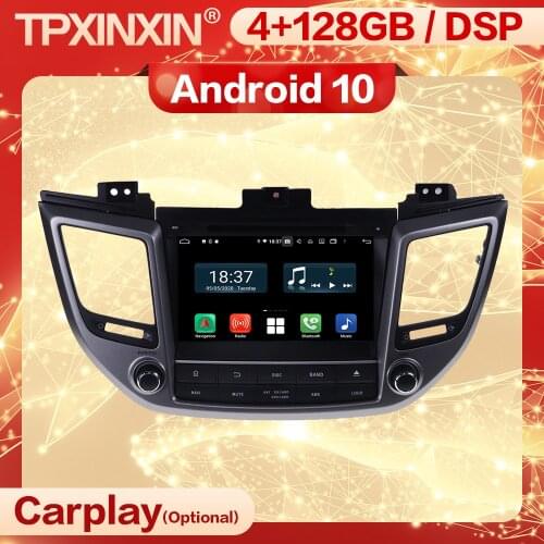 Carplay 2 Din Android 10 Stereo Receiver For Hyundai Tucson IX35 2014 2015 2016 2017 2018 2019 Navi Radio Audio Player Head Unit