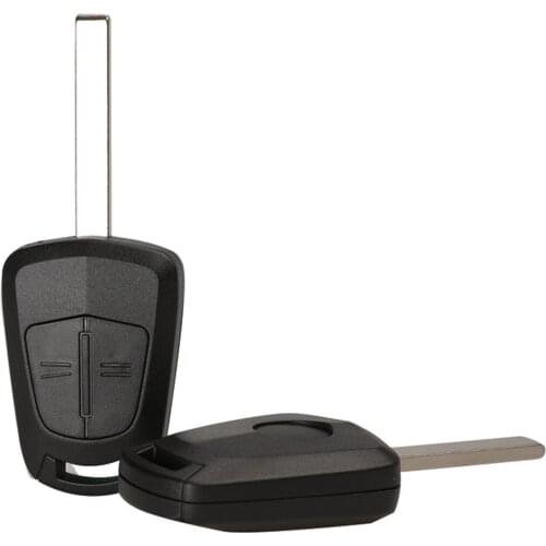 Bilchave 2 Buttons Remote Car Key Shell Case Fob For Vauxhall Opel Corsa Astra H Corsa D Zafira B Meriva With Uncut Blank Blade