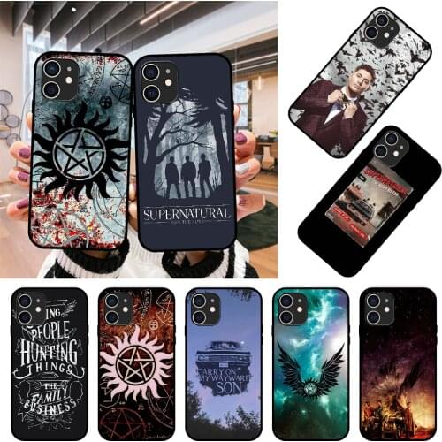 Phone Case For Apple IPhone 12 Mini 11 Pro XR X MAX SE XS 4 5 6 6S 7 8 E Plus Black Cover Etui Art Coque Luxury Supernatural