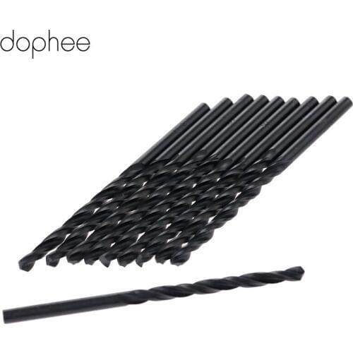Dophee 3mm Twist Drill Bit Straight Shank HSS Drill Woodworking Drilling Tools ferramentas for Electric Drills Power Tools 10PCS