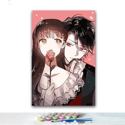 Picture DIY digital painting by number painting Christmas birthday unique gift "boy" hand drawing