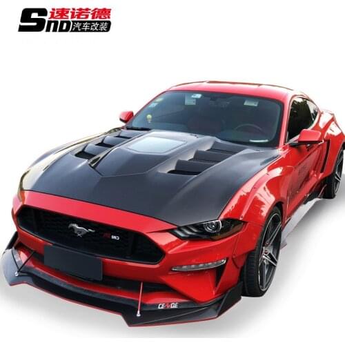 Suit For Modified Mustang Wide Body Wheel Eyebrow Front Shovel Tail Large Surround Appearance Modification Kit