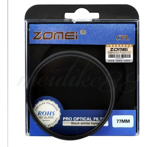 Zomei Circular Polarizer Filter Camera Len FIlter CPL 58mm 62mm 72mm 77mm For DSLR Canon Nikon Sony Pro Optical Camera FIlter