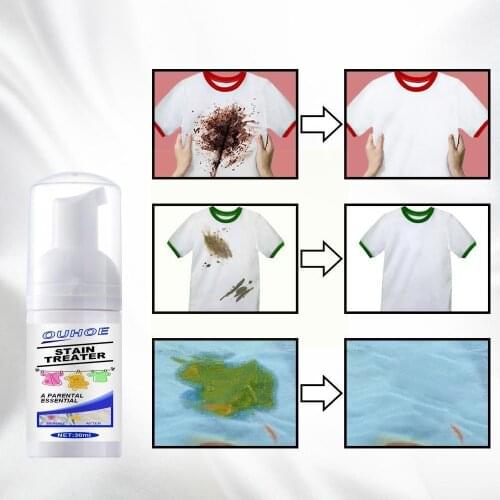 30/100ml Multi-purpose Foam Dry Cleaning Agent Disposable Cleaning Jacket Dust Clothing Down Stubborn Stains Cleaner Cleani F2F2