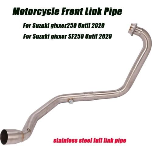 Motorcycle Full Link Tubes Stainless Steel Replace Front Middle Pipe Exhaust System For Suzuki gixxer250 gixxer SF250 Until 2020