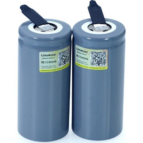4PCS LiitoKala 3.2V 32700 6500mAh LiFePO4 Battery 35A Continuous Discharge Maximum 55A High power battery+DIY Nickel sheets