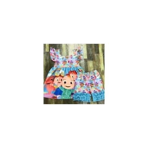 Newest Kids Summer Clothing Baby Girl Watermelon TV Butt Cover Shorts Set