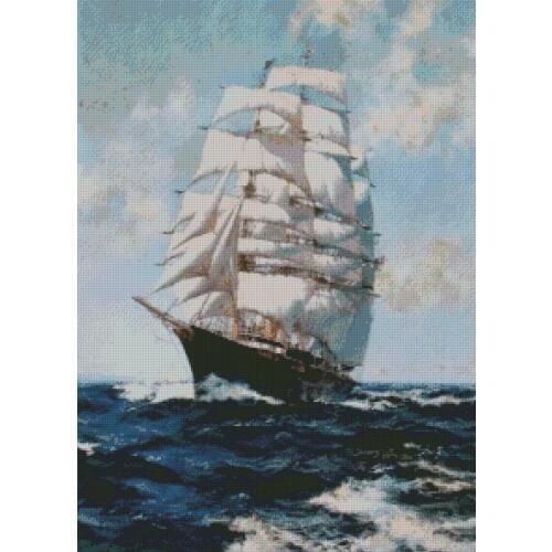 Top new Embroidery Counted Cross Stitch Kits Needlework Crafts 14 ct DMC DIY Arts Handmade Decor - boat