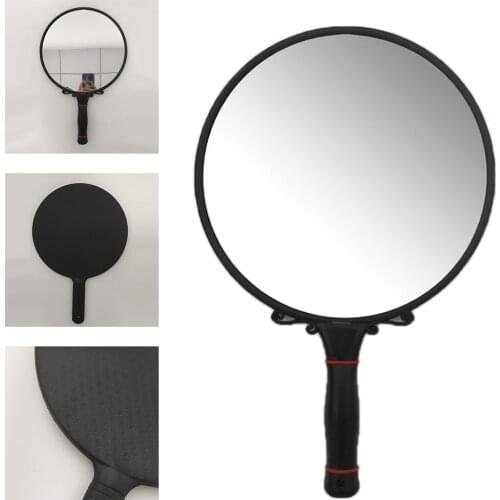 Single Side Large Mirror Comfortable Handheld Premium Coating Makeup Mirror With Handle Make up Tool