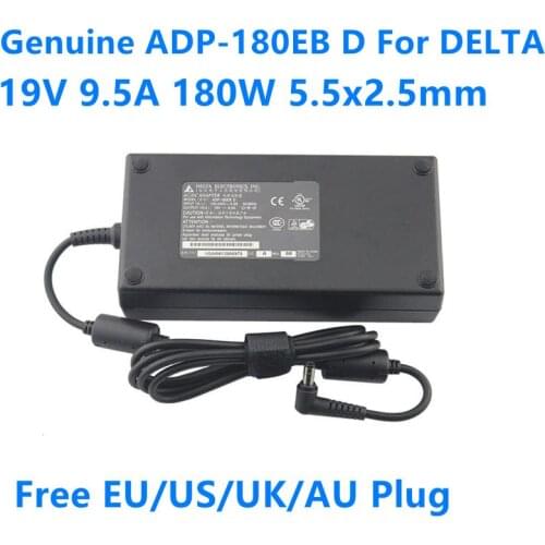 Genuine DELTA ADP-180EB D 19V 9.5A 180W AC Adapter For ASUS ROG G55VW G75VX G750JW MSI GT60 GT70 Laptop Power Supply Charger