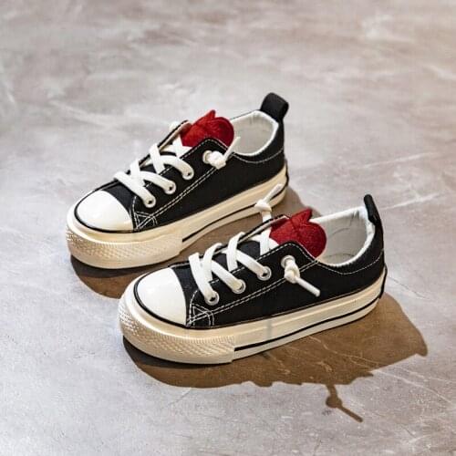 Children Love Pattern Canvas Shoes 2021 Spring Autumn New Girls Cartoon Cat Printing Shoes Kids Casual Shoes 4 5 6 7 8 9 10 11 Y