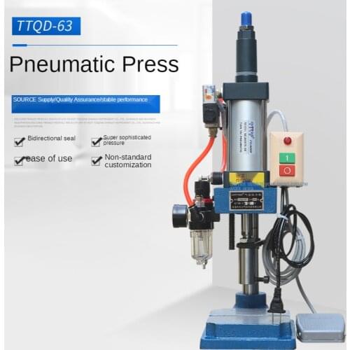 Single Column Pneumatic Press Pneumatic Punch Small Adjustable Force 200KG Pneumatic Punch 220V