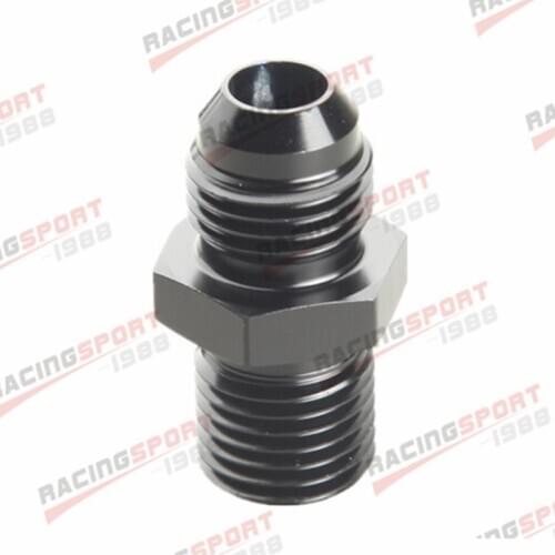 6AN AN6 Male Flare To M14 x 1.25 Metric Straight Fitting Blue/BLACK