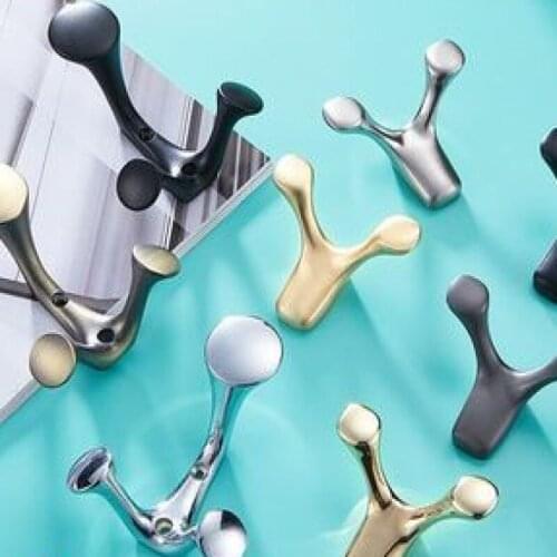 Nordic Modern metal clothes hook bathroom wardrobe door wall hanging wall hook Coat Key Hook art Wall Decorations home storage