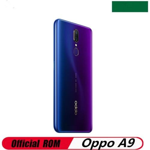 New Oppo A9 4G LTE Android Phone OTA Fingerprint Android 9.0 Helio P70 6GB RAM 128GB ROM 6.53" Full Screen 16.0MP Octa Core