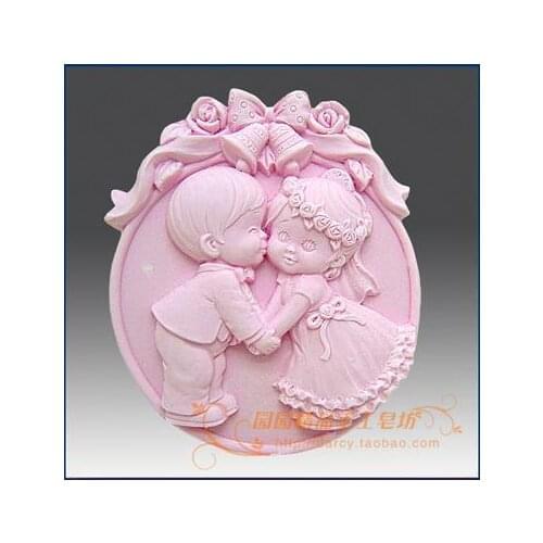 Wedding Silicone Soap mold DIY Carft 3d soap molds S034