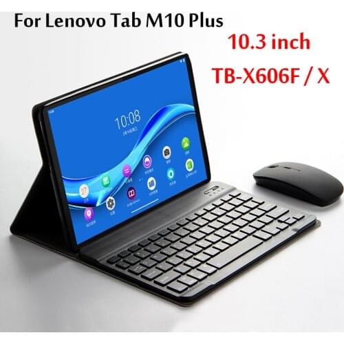 Ultrathin PU leather Magnetically Case For Lenovo Tab M10 FHD Plus 10.3 inch TB-X606F X606X Detachable Bluetooth Keyboard Cover