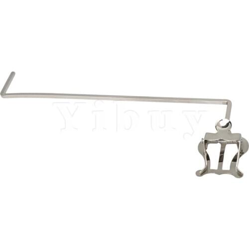 Yibuy 5pcs Silver Baritone Marching Lyre 3/4 Vertical Keys Music Sheet Clips