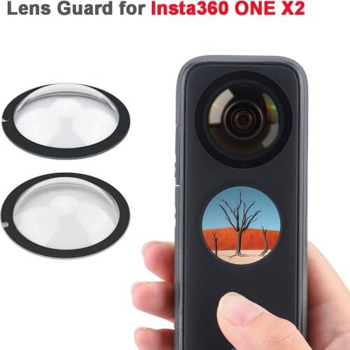 2 PCS Lens Guard for Insta360 ONE X2 Protective Lens Cap Cover Anti-Collision Waterproof Protector Panoramic Camera Accessories