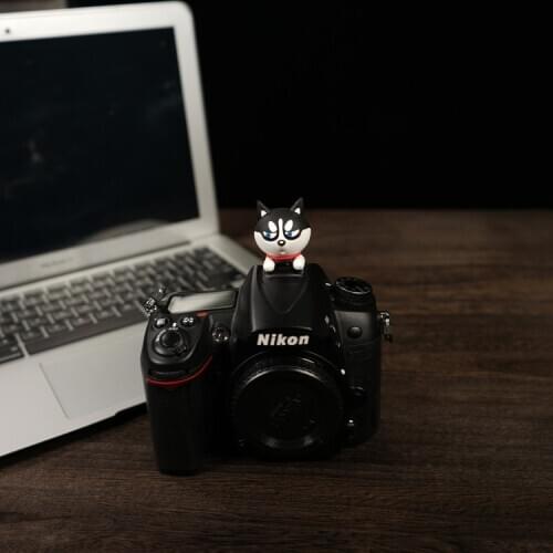 Camera hot shoe Cartoon Protective cover Siberian Husky for canon 5DIV EOSR nikon D850 D800 sony A7R4 A7R3 fuji xt3 xt30 xt20